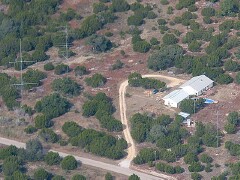 The new K5TR station from the air - photo by John Dvoracek - KE5C.